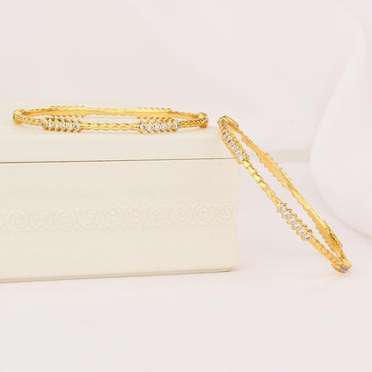 Nisha  Diamond Design Pair Bangle