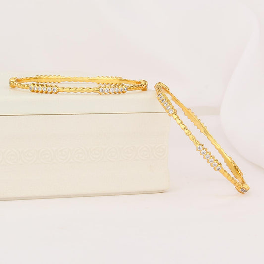 Nisha  Diamond Design Pair Bangle