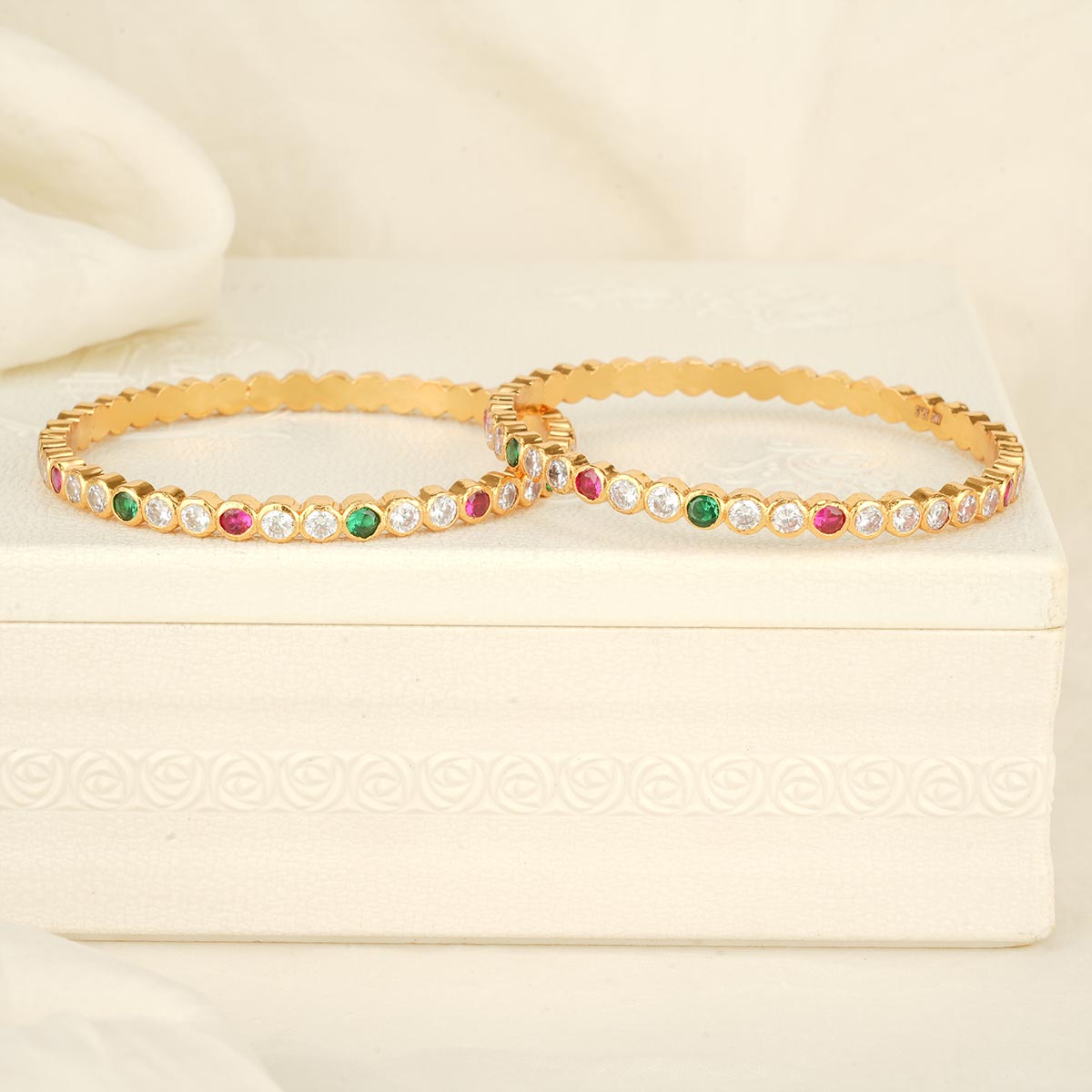 Pavi Stone Pair Bangle