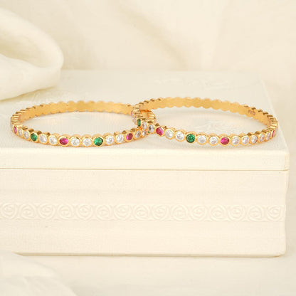 Pavi Stone Pair Bangle