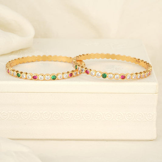 Pavi Stone Pair Bangle
