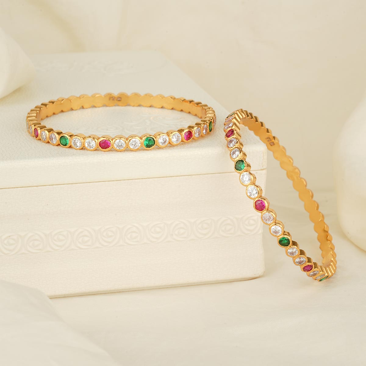 Pavi Stone Pair Bangle
