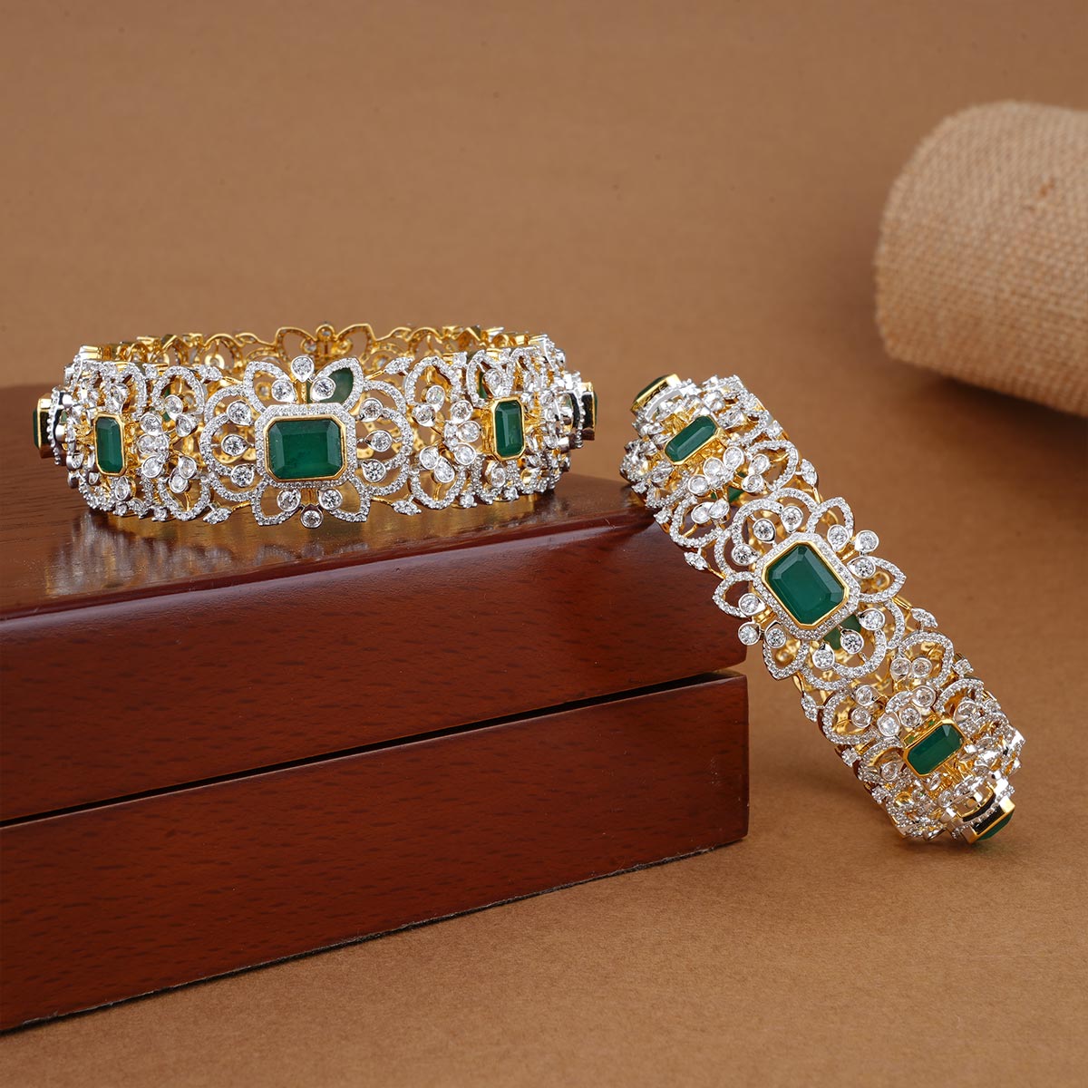 Samira Diamond Design Bangles
