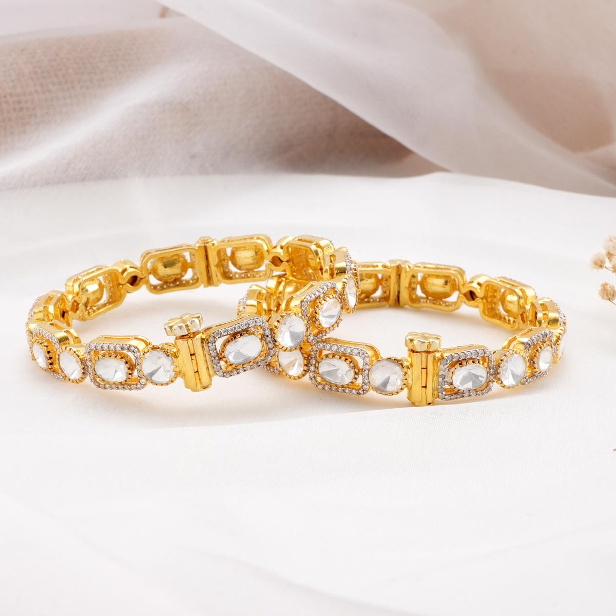 Yamitha Moissanite Pair Bangles