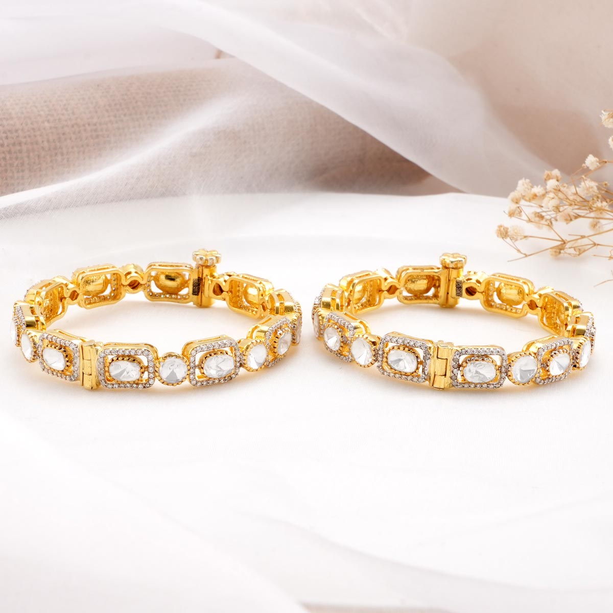 Yamitha Moissanite Pair Bangles