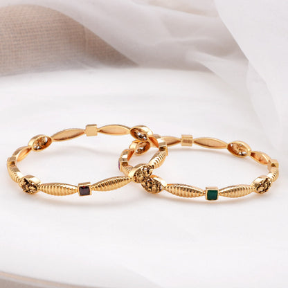 Akila Diamond Design Pair Bangle