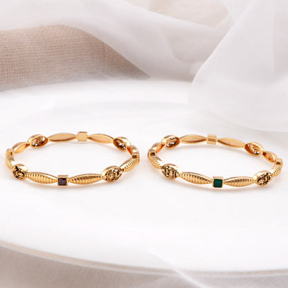 Akila Diamond Design Pair Bangle