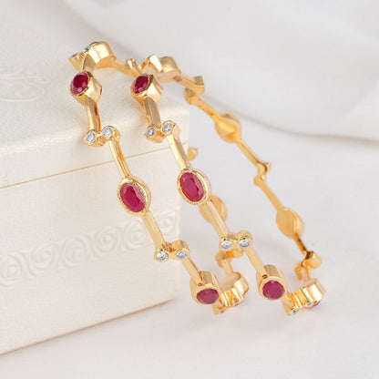 Nayana Diamond Design Pair Bangle