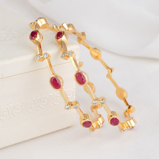 Nayana Diamond Design Pair Bangle