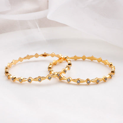 Parvathi Stone Pair Bangle