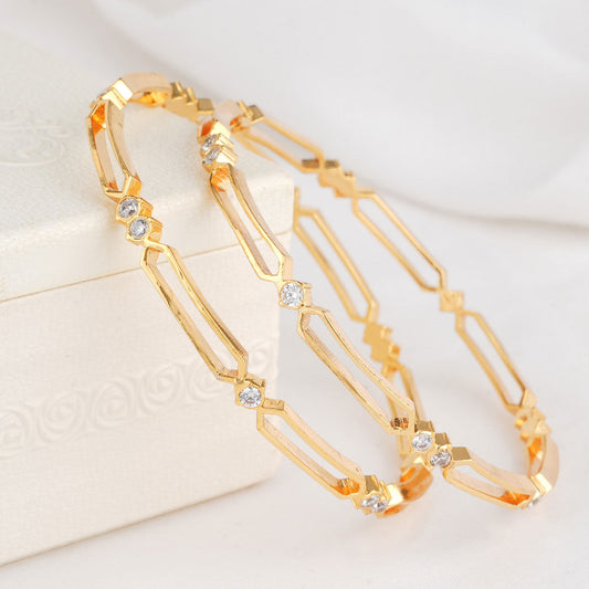 Anushika Diamond Design Pair Bangle
