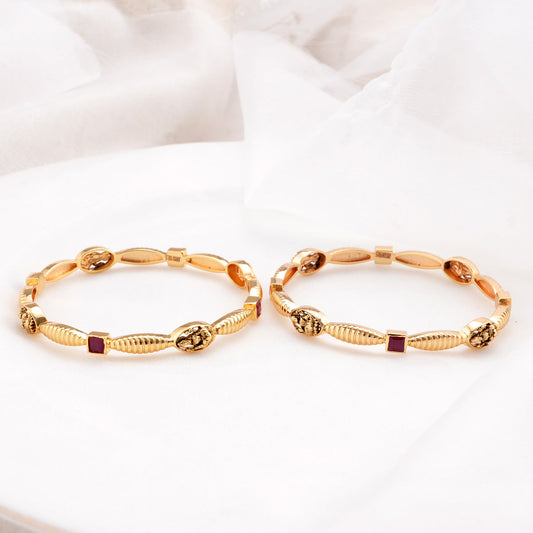 Chandrika Diamond Design Pair Bangle