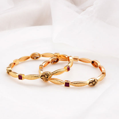 Chandrika Diamond Design Pair Bangle