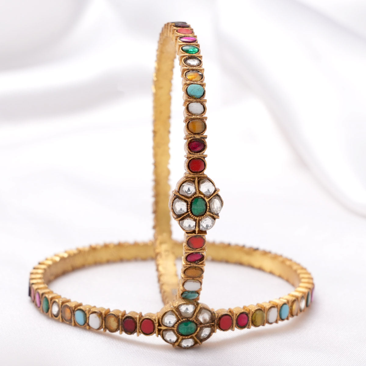 Brindhasri Kundan Pair Bangle