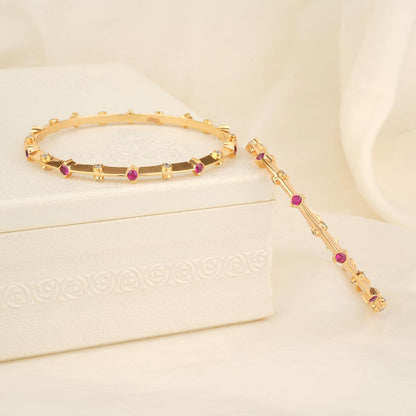 Amazing Diamond Design Pair Bangle