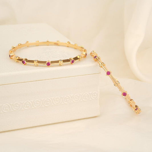 Amazing Diamond Design Pair Bangle
