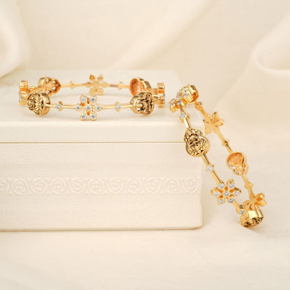 Vividha Diamond Design Pair Bangle