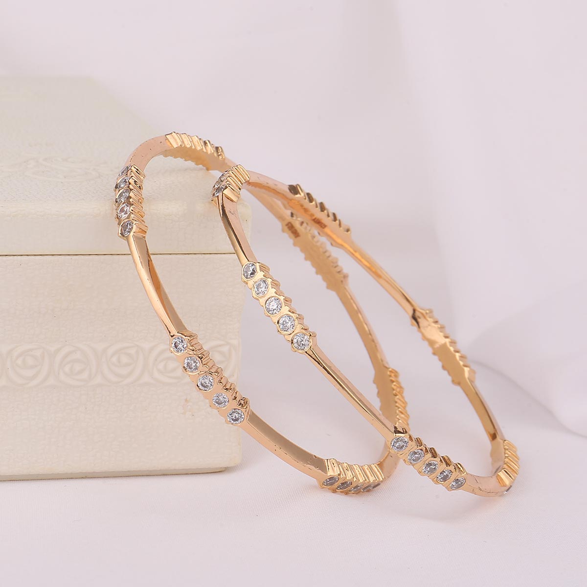 Rakshitha Diamond Design Pair Bangle