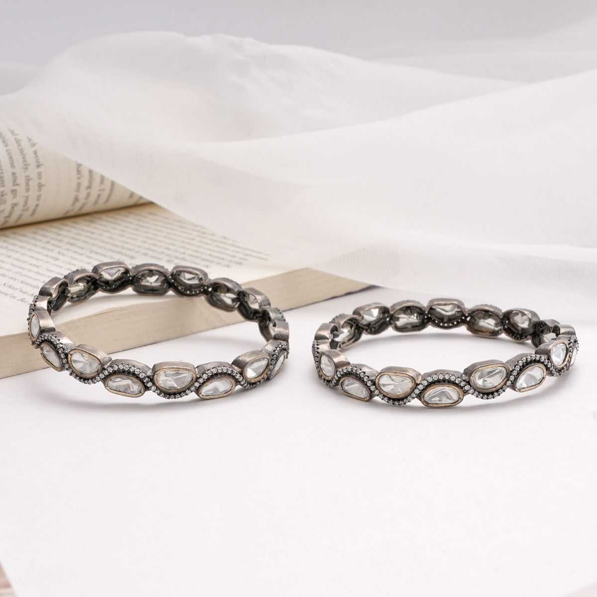 Stylish Stone Pair Bangles