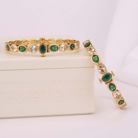 Shinning Stone Pair Bangle