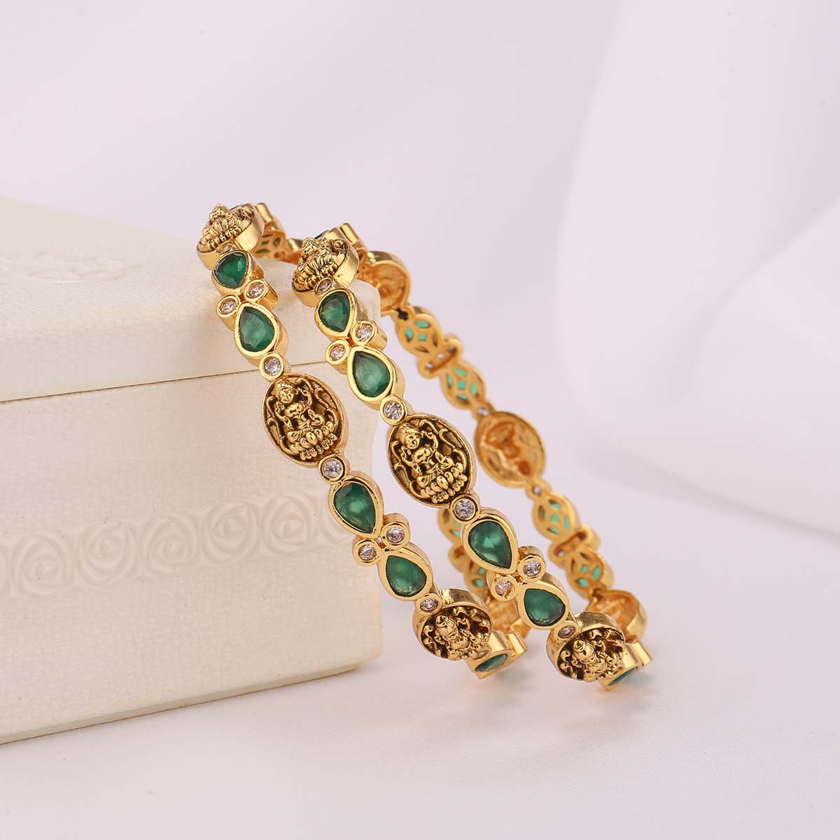 Lakshmi Stone Pair Bangle
