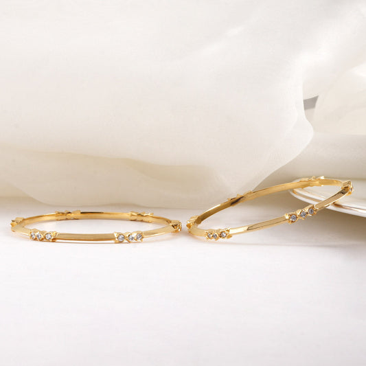 Radiant Stone Pair Bangle