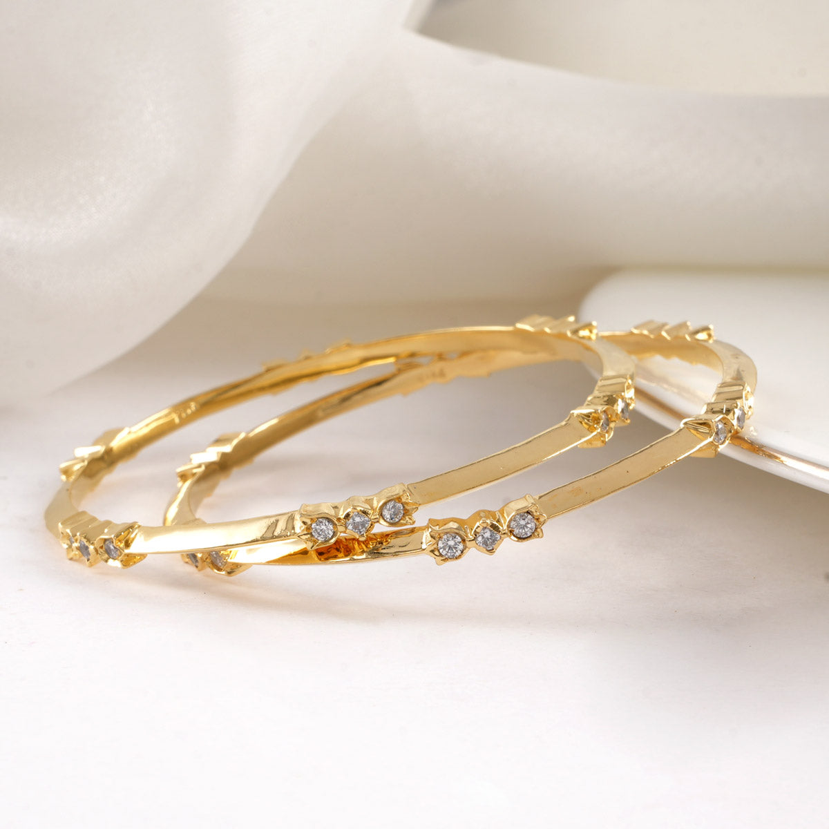 Radiant Stone Pair Bangle