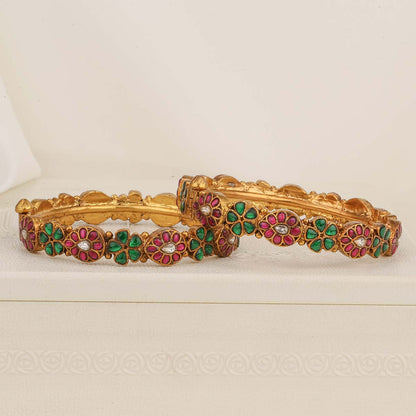 Colourful Nagas Pair Bangle
