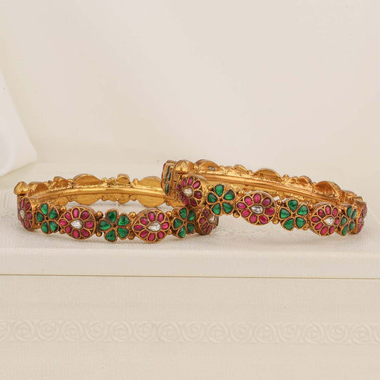 Colourful Nagas Pair Bangle