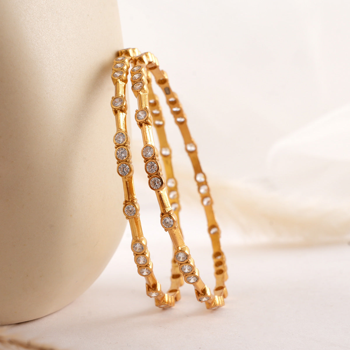 Shinning Charm Stone Pair Bangles