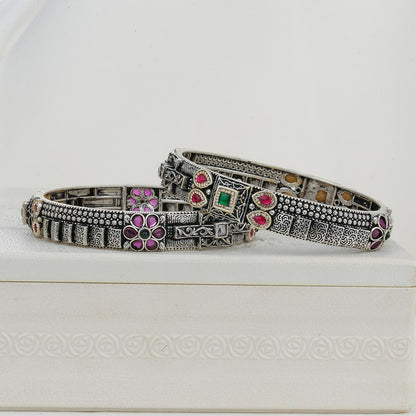 Elisha Oxidised Pair Bangles