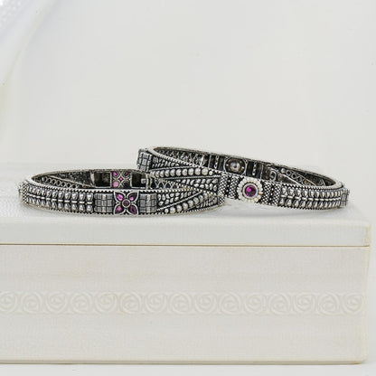 Timeless Oxidised Pair Bangles