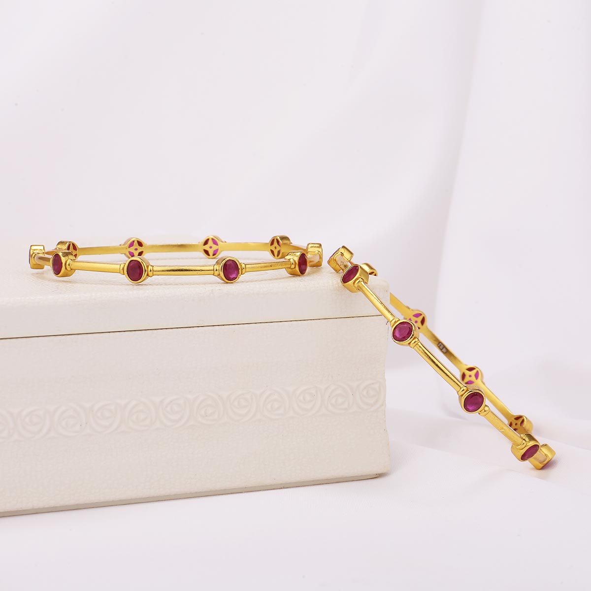 Yamuna Stone Pair Bangles