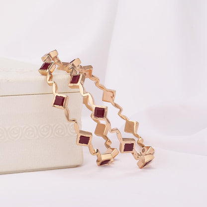 Vidhya Diamond Design Pair Bangle