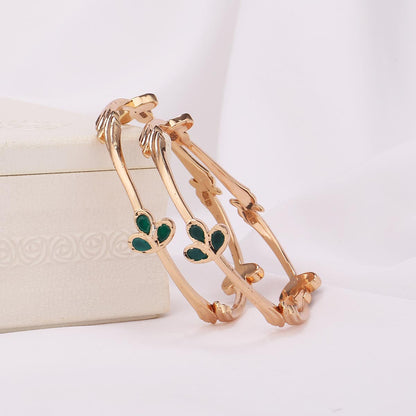 Attractive Diamond Design Pair Bangle