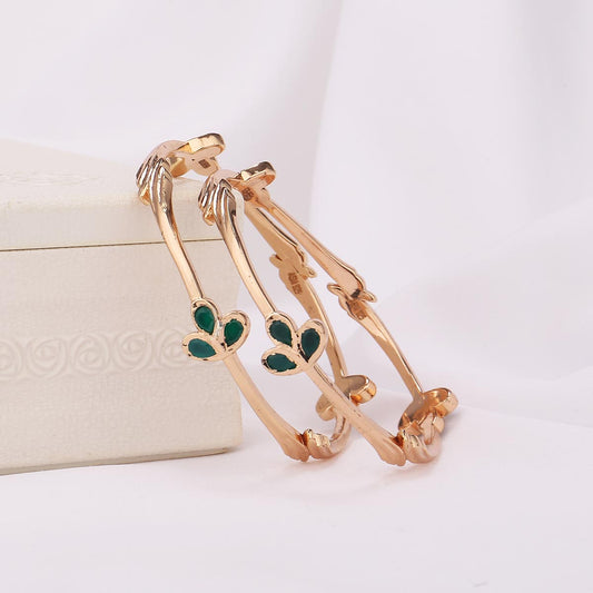 Attractive Diamond Design Pair Bangle