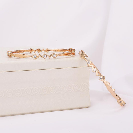 Ahalya Diamond Design Pair Bangle