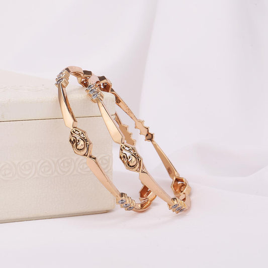 Anavi Diamond Design Pair Bangle