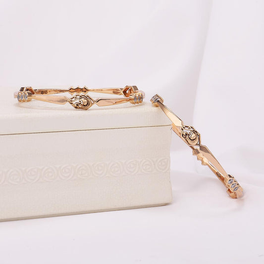 Anavi Diamond Design Pair Bangle