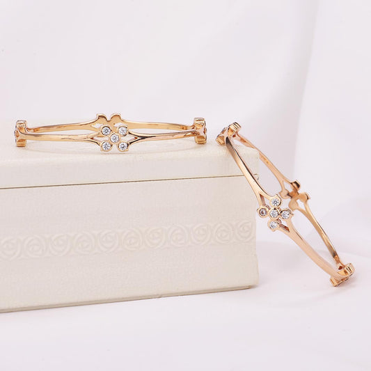 Ekisha Diamond Design Pair Bangle