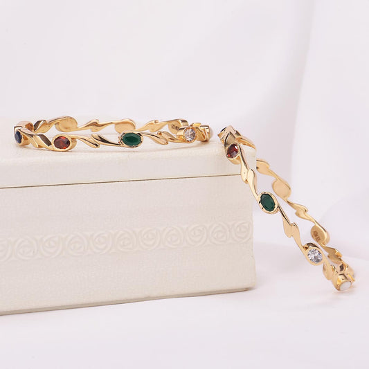 Gitali Diamond Design Pair Bangle