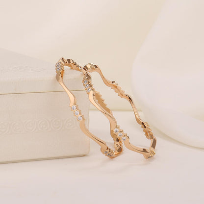 Lavanya Diamond Design Pair Bangle