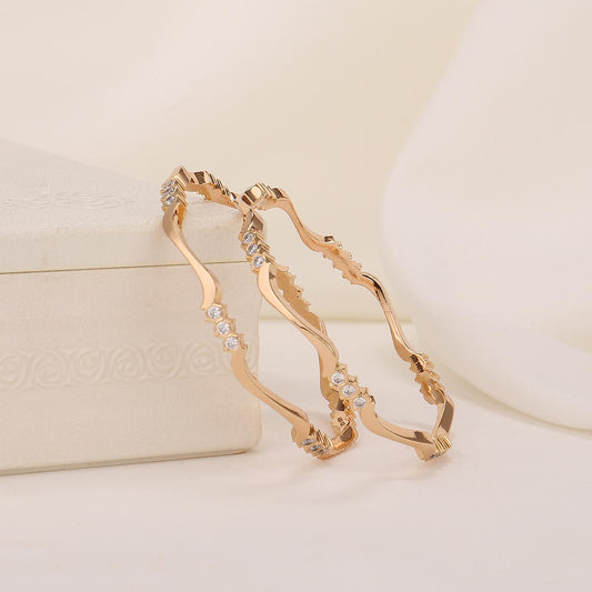 Lavanya Diamond Design Pair Bangle