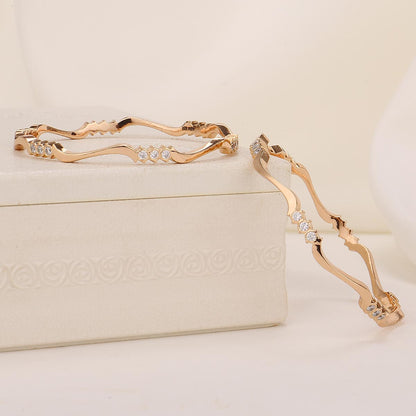 Lavanya Diamond Design Pair Bangle
