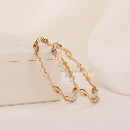 Disha Diamond Design Pair Bangle