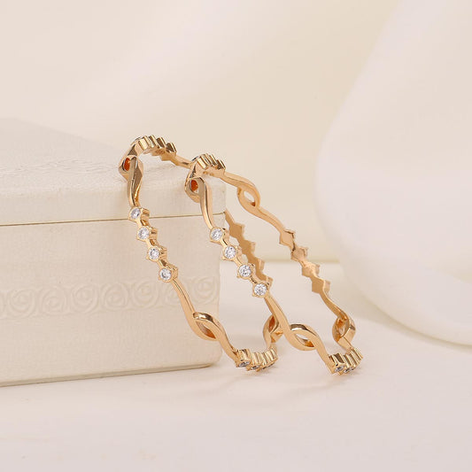 Disha Diamond Design Pair Bangle