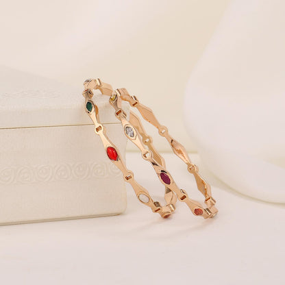 Chithara Diamond Design Pair Bangle