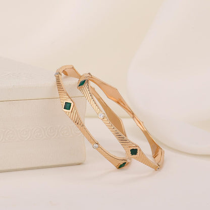 Shervika Diamond Design Pair Bangle