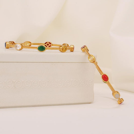 Nakshitha Stone Pair Bangles