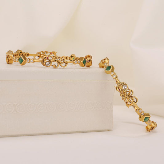 Ruthikha Stone Pair Bangles
